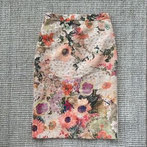 Tory Burch floral skirt